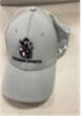 BASEBALL CAP -Grey with Crimson Knight -Size Large