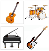 Piano, Guitar, Bass, or Drum Kit Lessons with Grayson Brandeburg - TUESDAYS