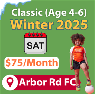 Arbor Road Futbol Club | Classic (4-6 year olds) | Winter 2025 