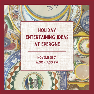 601- Holiday Entertaining Ideas at Epergne